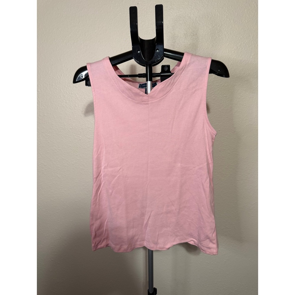 Karen‎ Scott Womens Tank Top Lot of 5 Pink Navy Black White V-Neck Sleeveless L
